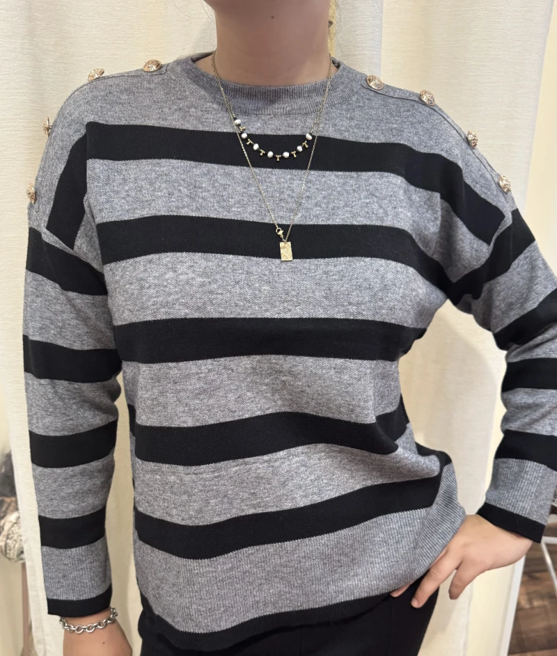 Pullover-Stripe