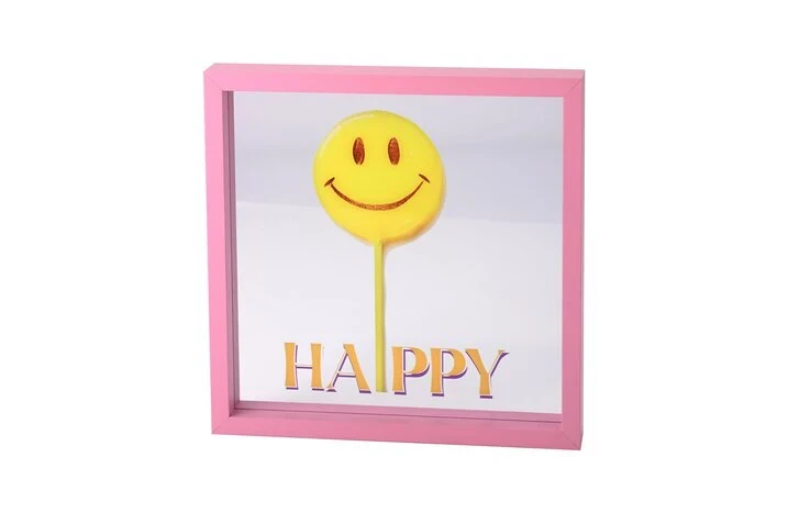 Glasbild-Happy