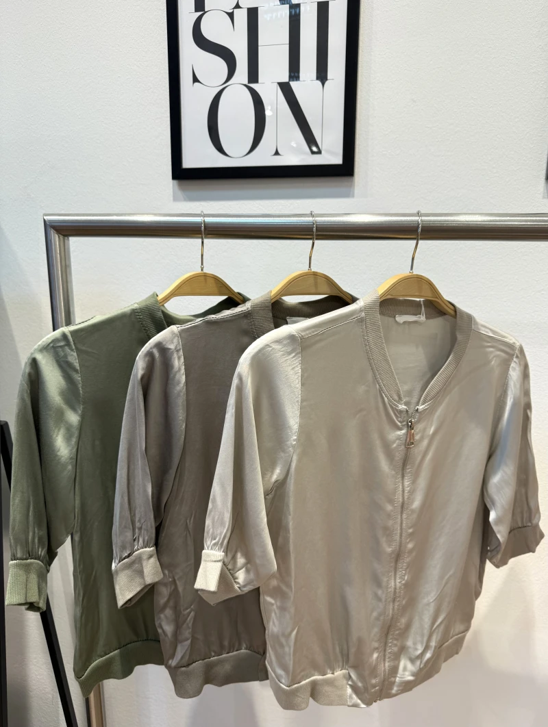 Blouson-Bluse