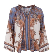 Bluse-Indigo