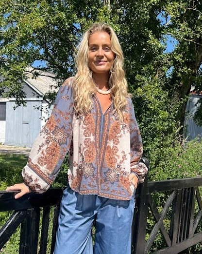 Bluse-Indigo