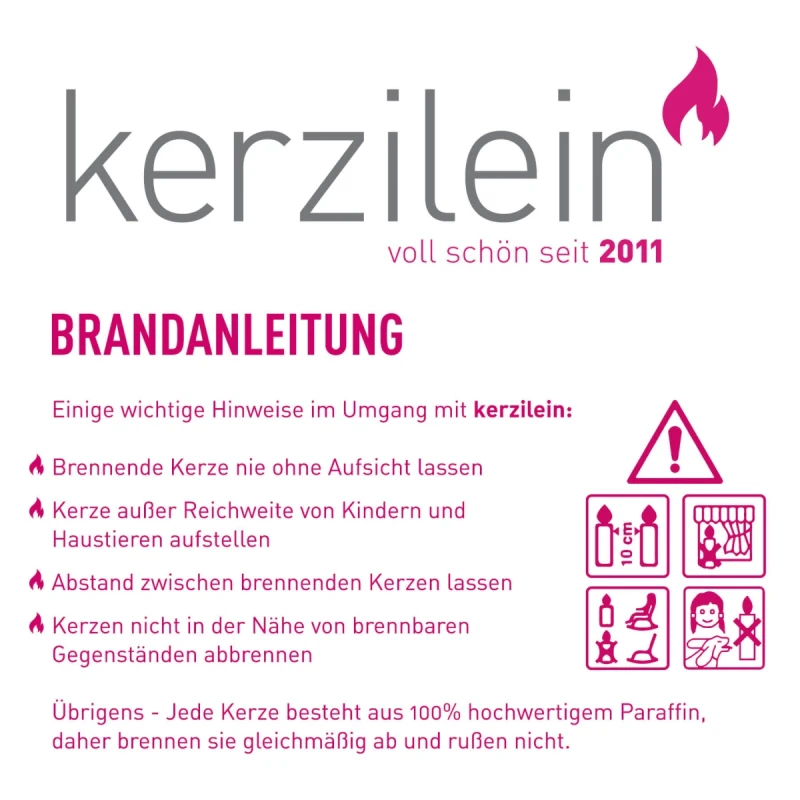 Kerze-Herzlichen