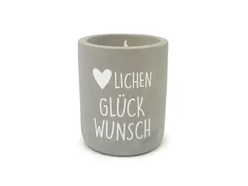 Kerze-Glückwunsch