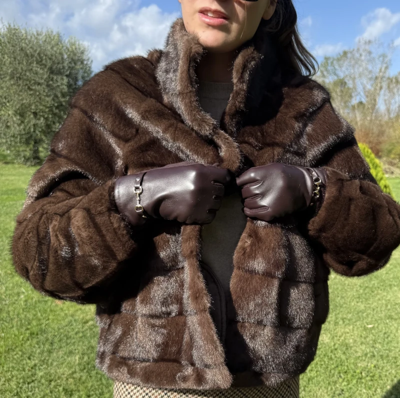 Jacke-Fake Fur