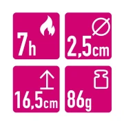 Kerze mit Glas-Mädelsabend