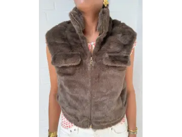 Weste-Plüsch Pocket