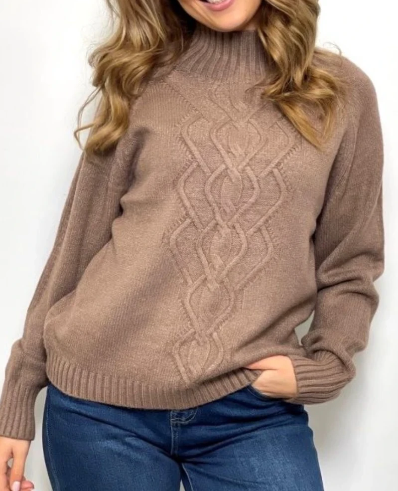 Pullover-Zopf Langarm