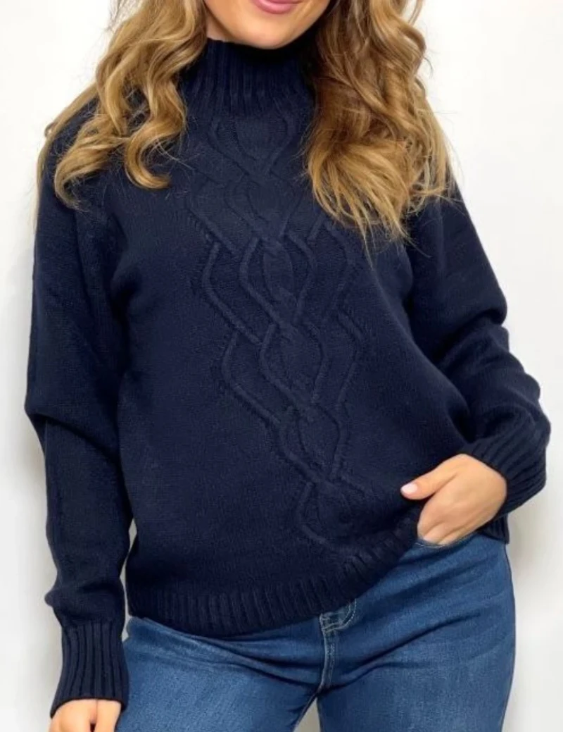 Pullover-Zopf Langarm