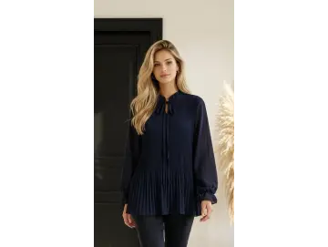 Bluse-Plissee double