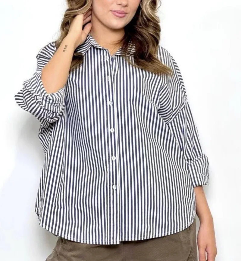 Bluse-Paper Stripe