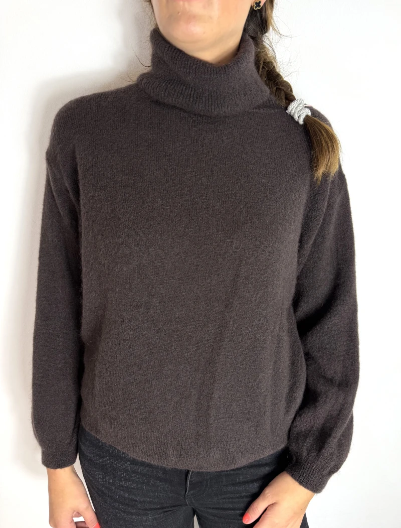 Pullover-Peru Rollkragen