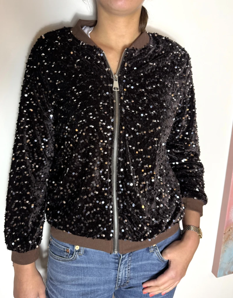 Blouson-Pailletten