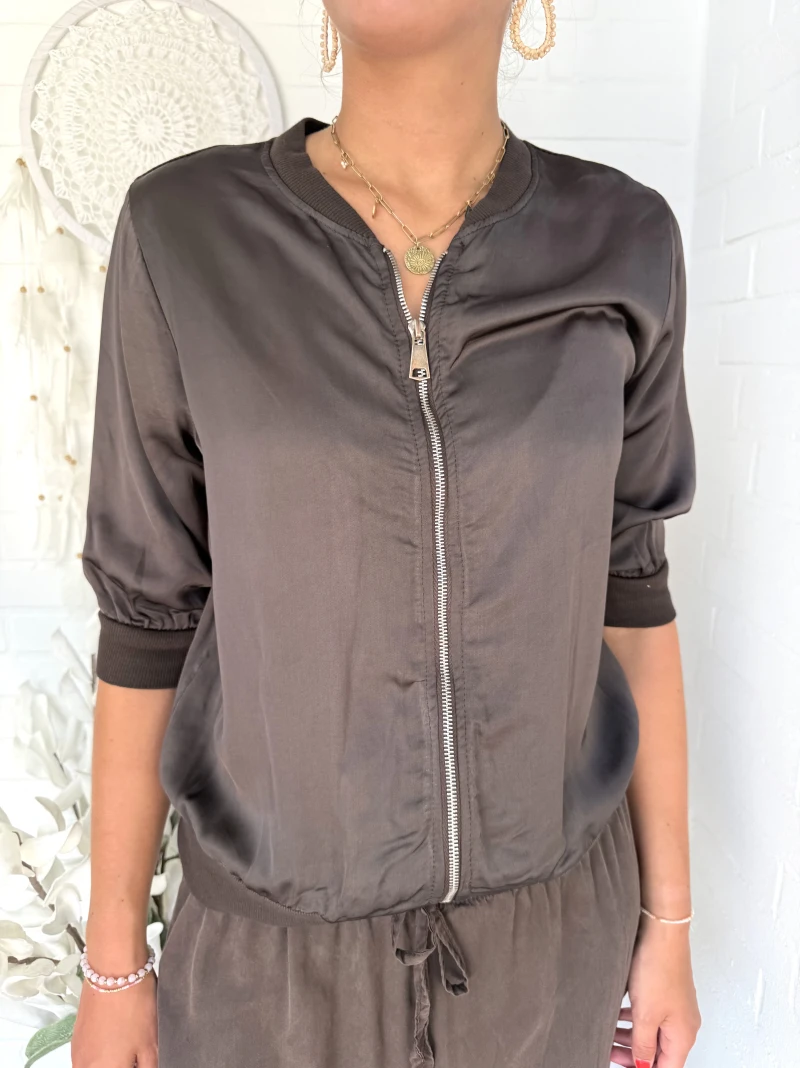 Blouson-Bluse