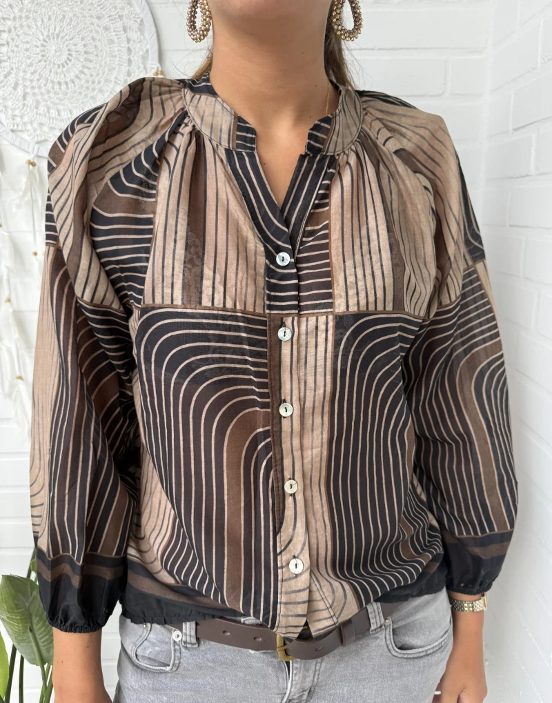 Bluse-Stripe