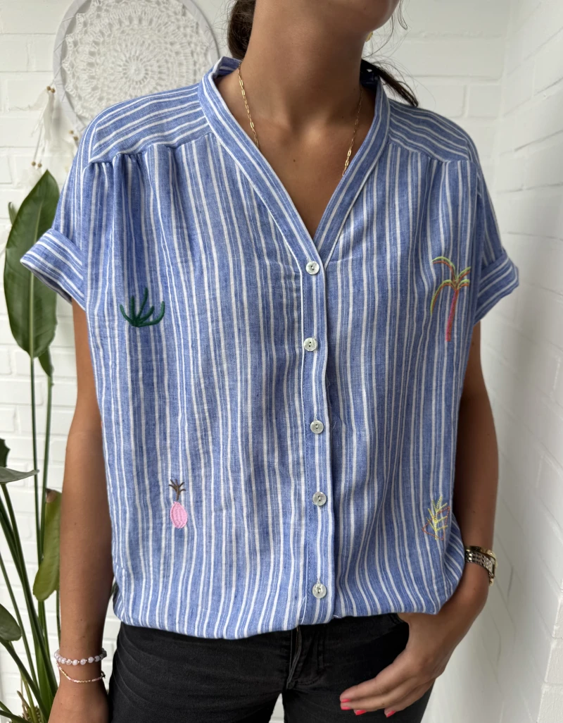 Bluse-Stripe
