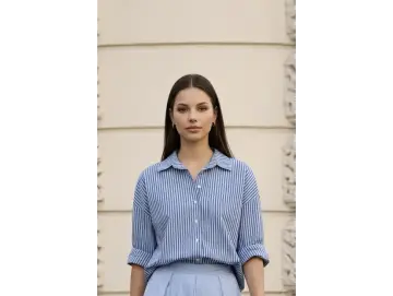 Bluse-Paper Stripe