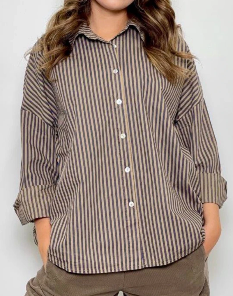 Bluse-Paper Stripe