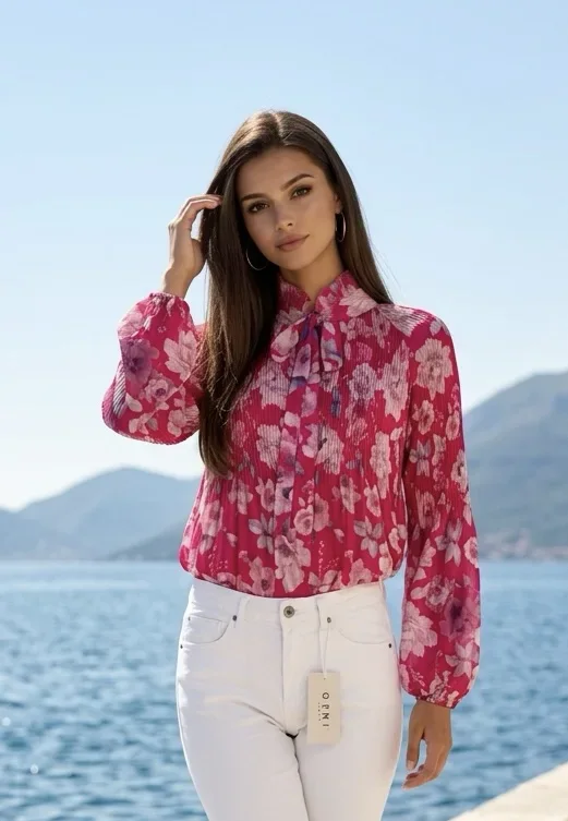 Bluse-Plisee