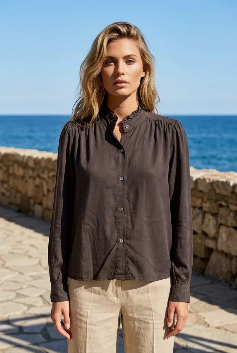 Bluse-Rüsche