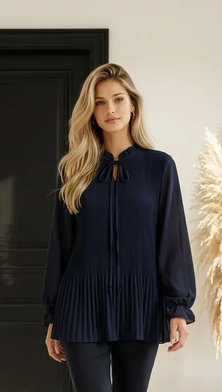 Bluse-Plissee