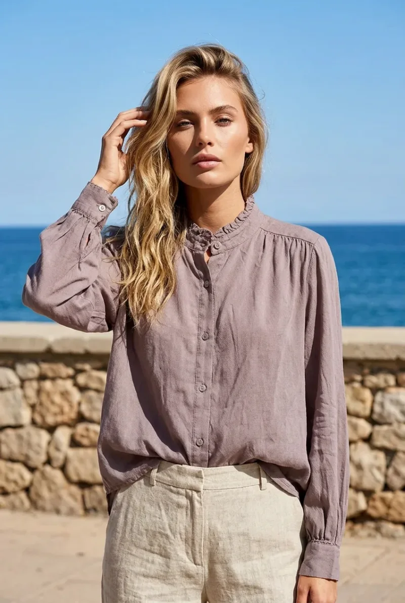 Bluse-Rüsche