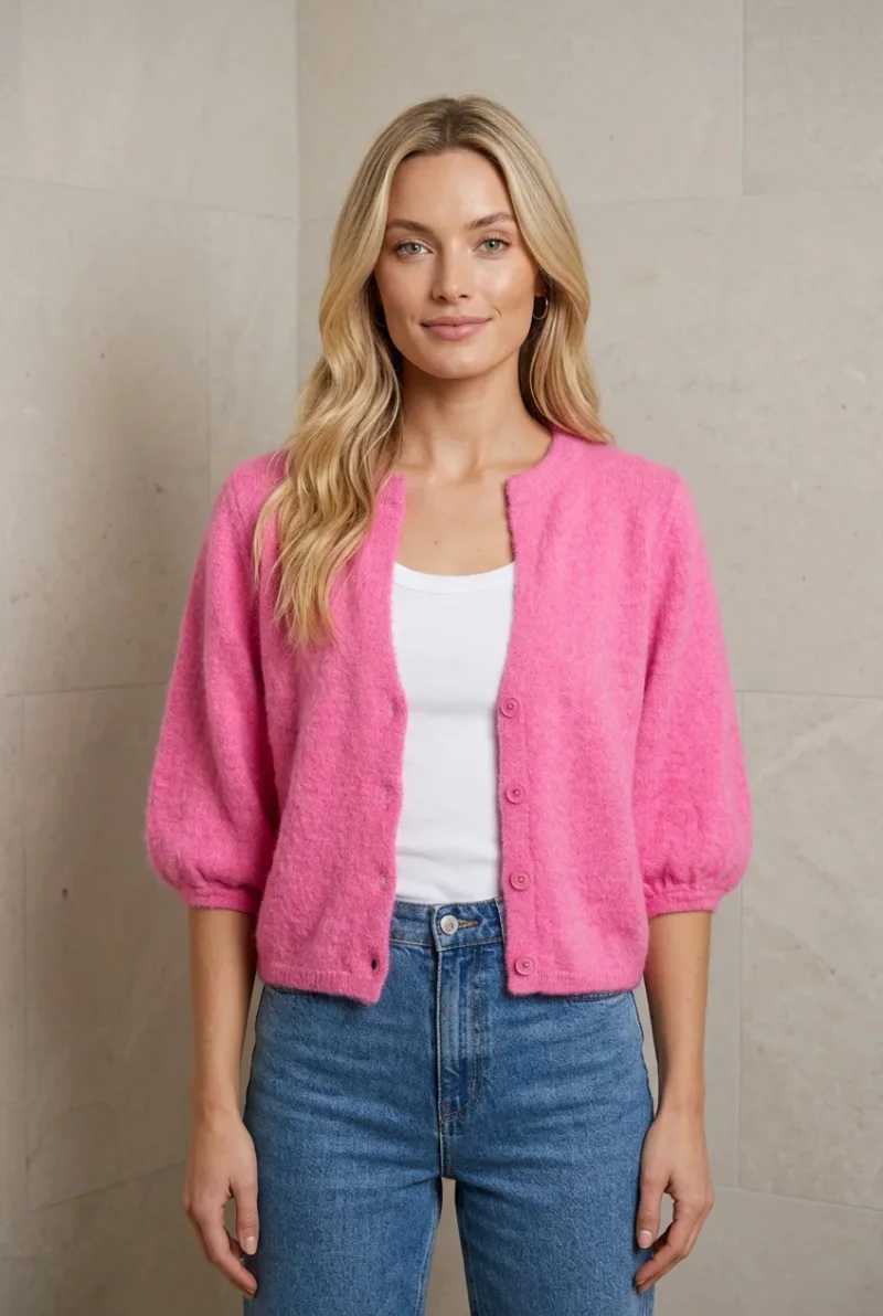 Cardigan-Angora Mix