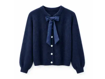 Cardigan-Classic Schleife