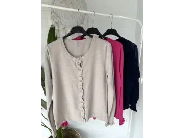 Cardigan-Rüsche