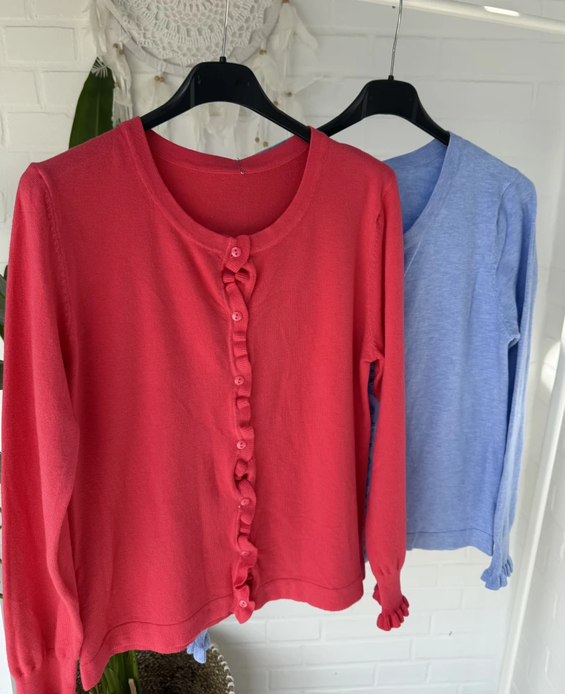 Cardigan-Rüsche