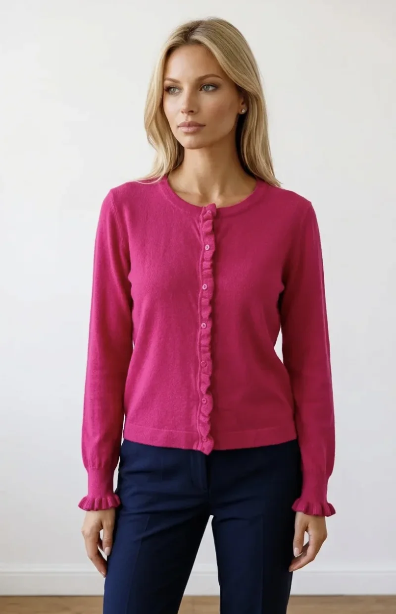 Cardigan-Rüsche