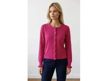 Cardigan-Rüsche