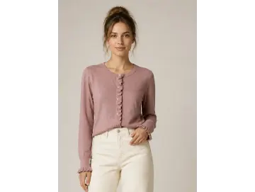 Cardigan-Rüsche