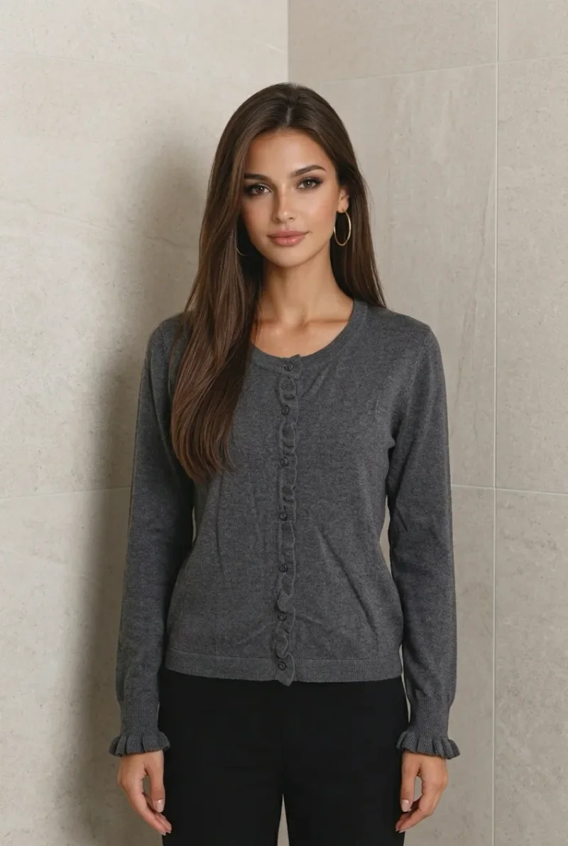 Cardigan-Rüsche