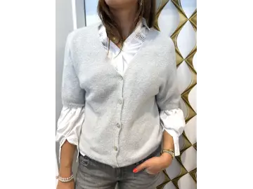 Cardigan-V-Classic halbarm