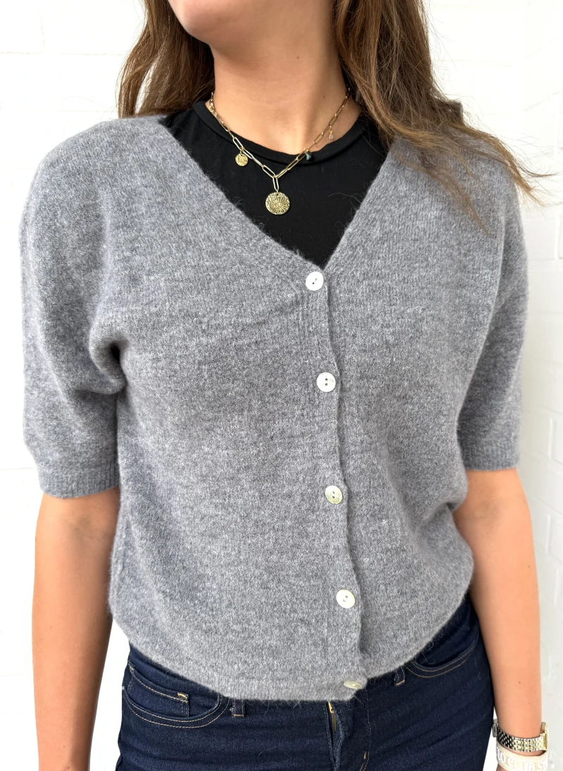 Cardigan-V-Classic halbarm