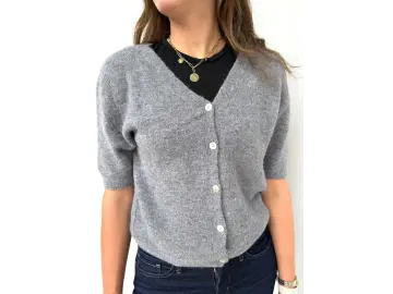 Cardigan-V-Classic halbarm