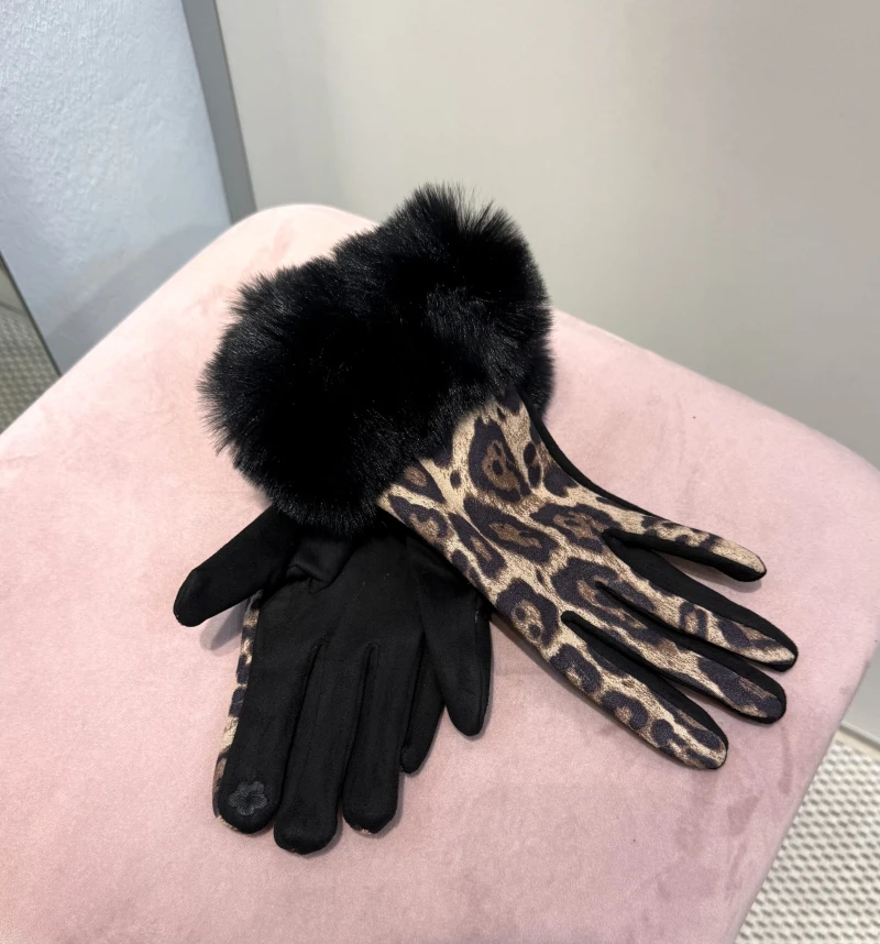 Handschuhe-Leo Plüsch