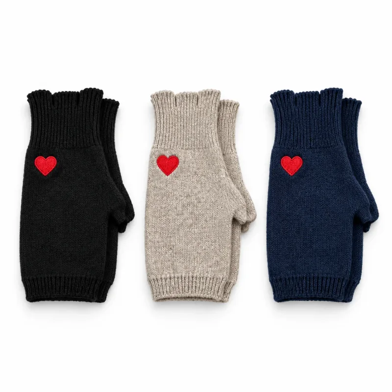 Handstulpe-Heart Red