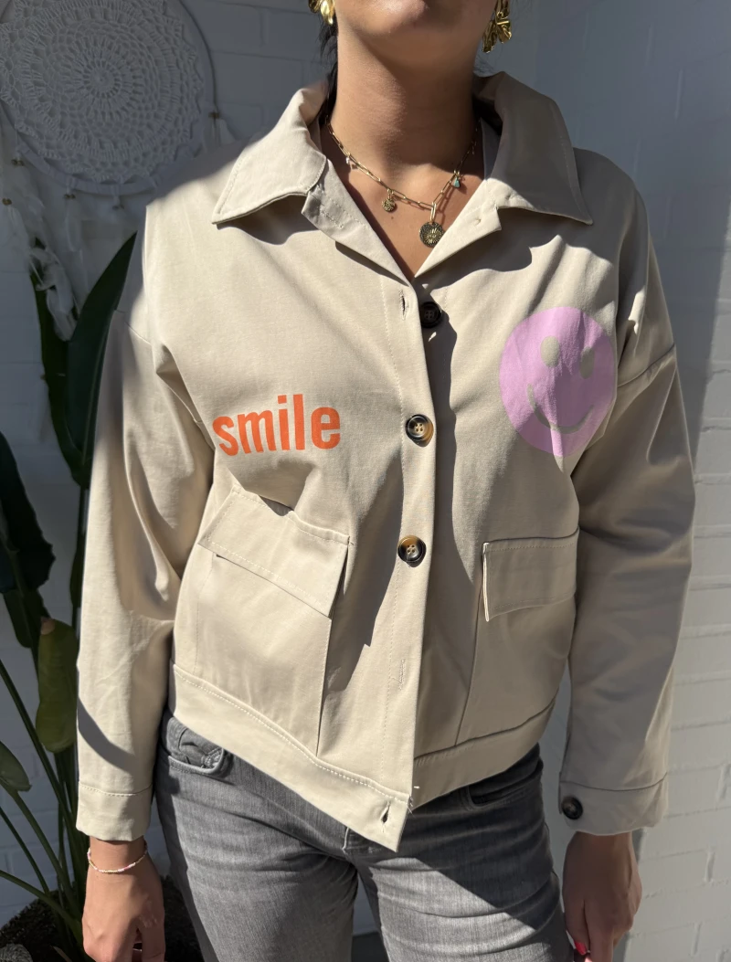 Jeansjacke-Smily