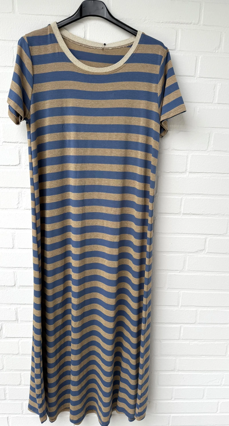 Kleid-Stripe Lurex