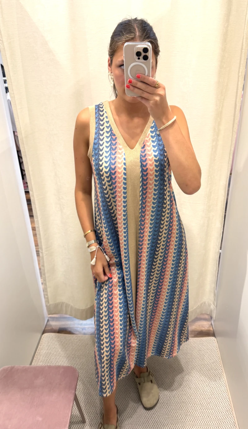 Kleid-Stripe