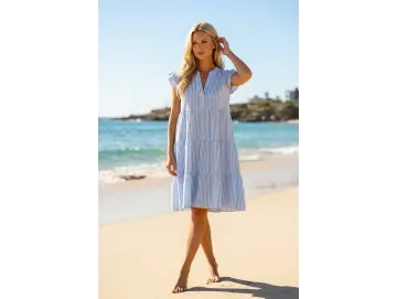 Kleid-Stripe