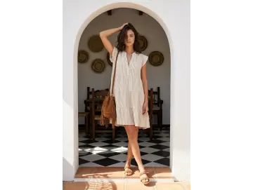 Kleid-Stripe