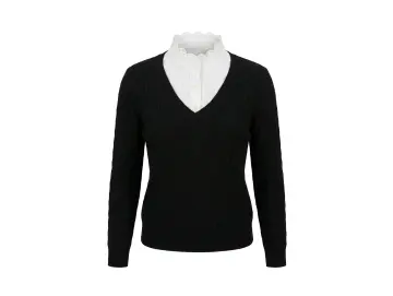 Pullover-Double Rüsche
