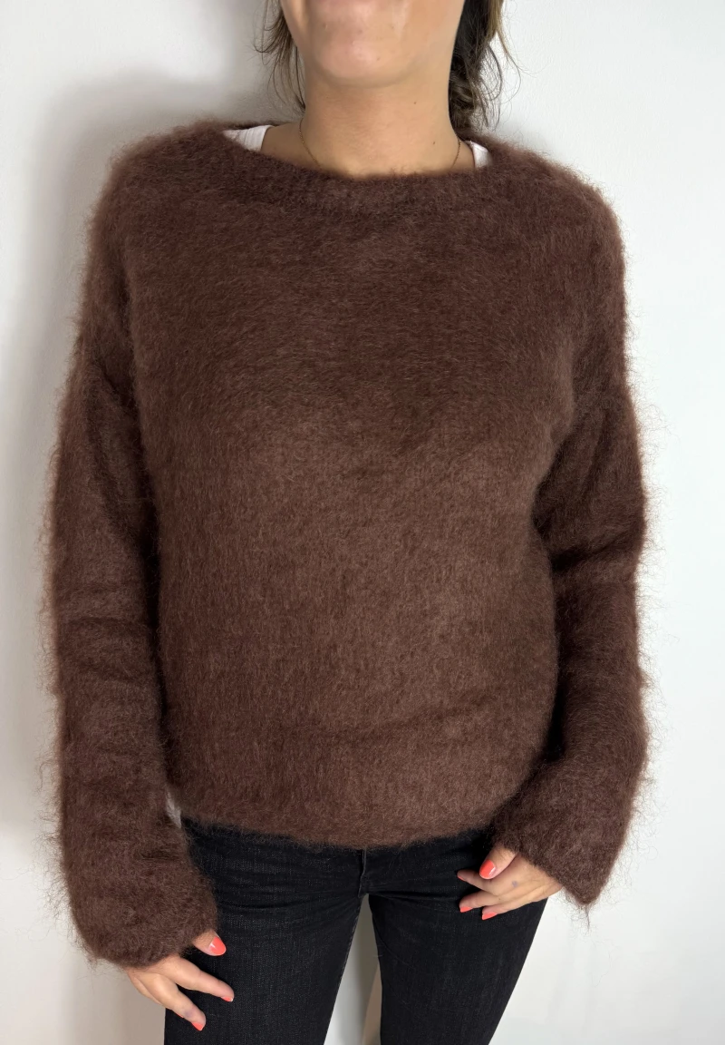 Pullover-Kid Mohair Rund