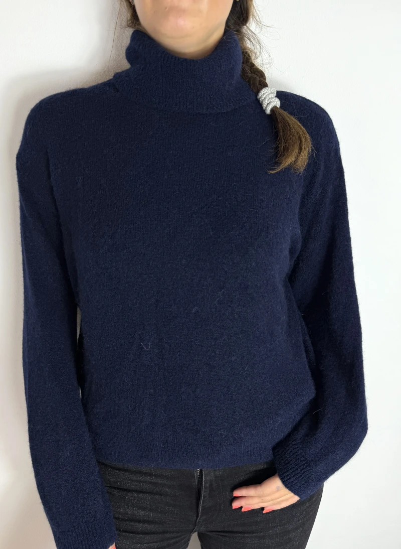 Pullover-Peru Rollkragen