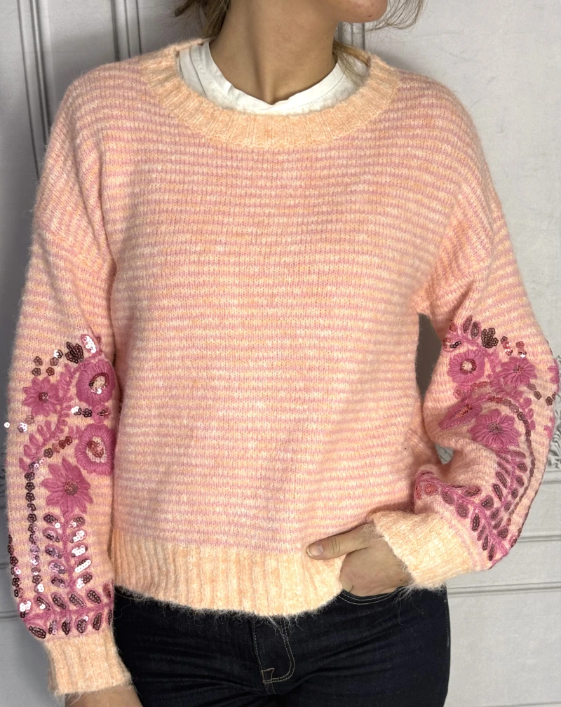 Pullover-Stickerei colour