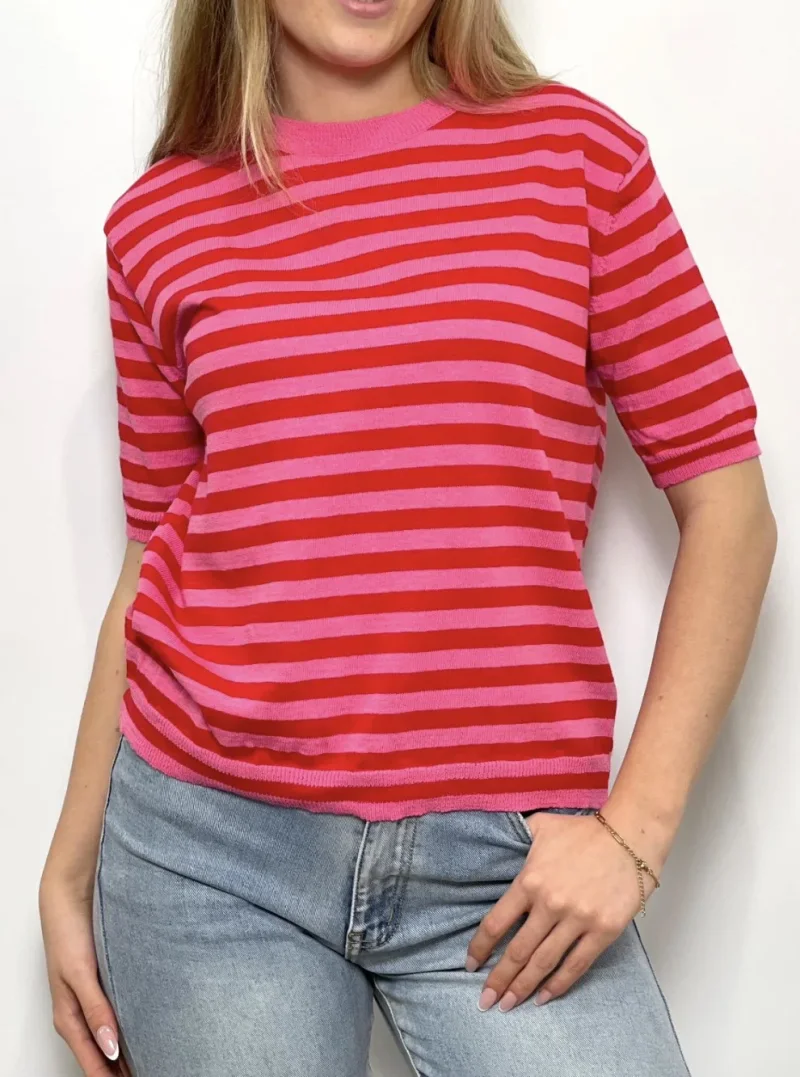 Pullover-Stripe Knit