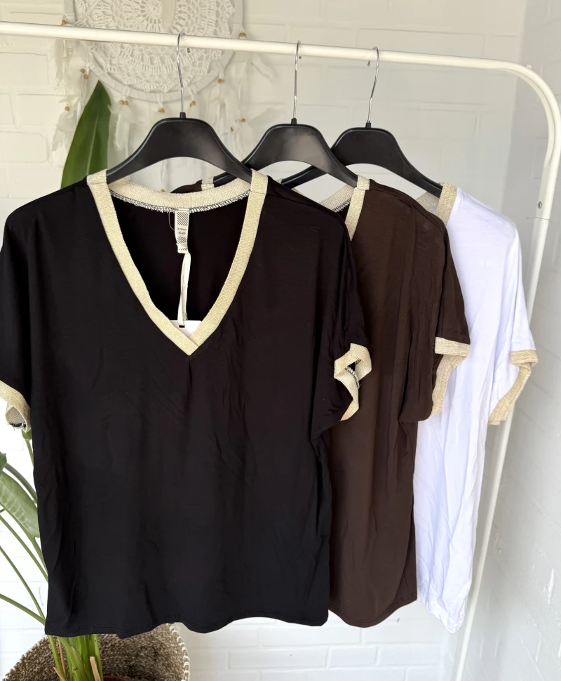 Shirt-V-Lurex