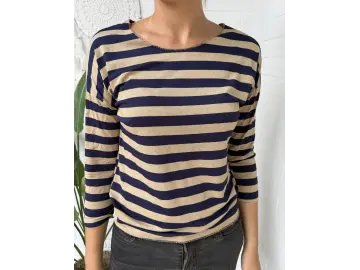 Shirt-Stripe Lurex l/s
